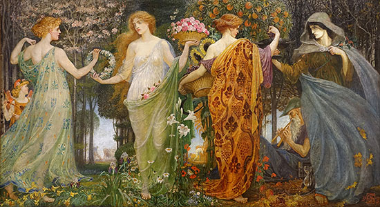 Masque of the Four Seasons, Walter Crane