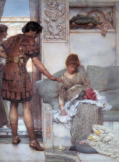 A Silent Greeting, Sir Lawrence Alma-Tadema,