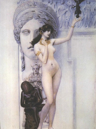 Allegory of  Sculpture-1889, Klimt