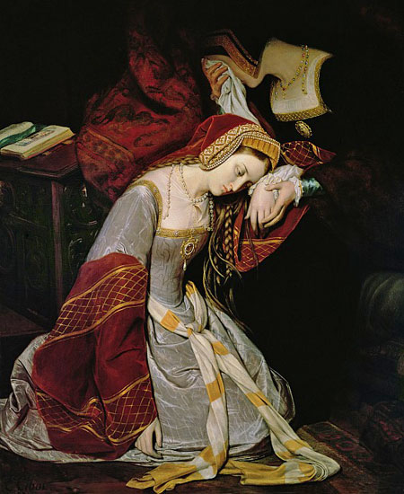 Anne Boleyn in the Tower (detail), Cibot
