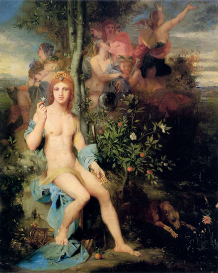 Apollo and the Nine Muses,
Gustave Morea

, Gustave Moreau