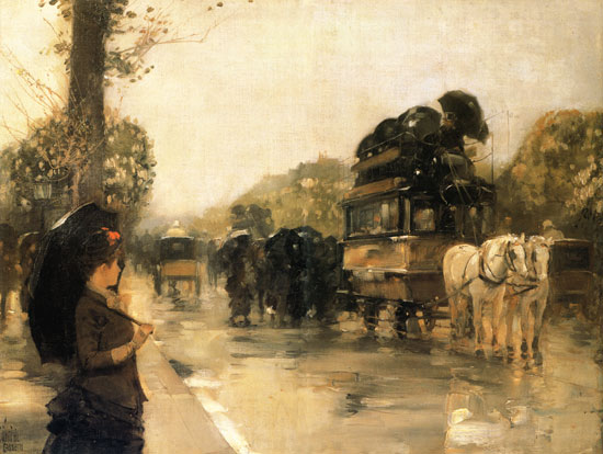 April Showers, Hassam