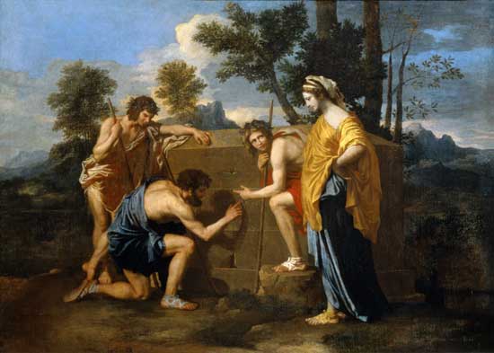 Arcadian Shepherds, Poussin