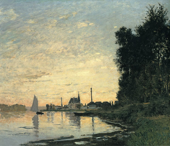 Argenteuil Garden, Argenteuil Late Afternoon, Claude Monet
