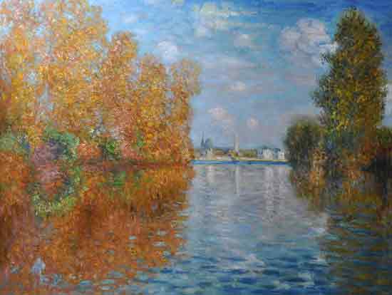 Autumn Efect at Argenteuil, Claude Monet 
