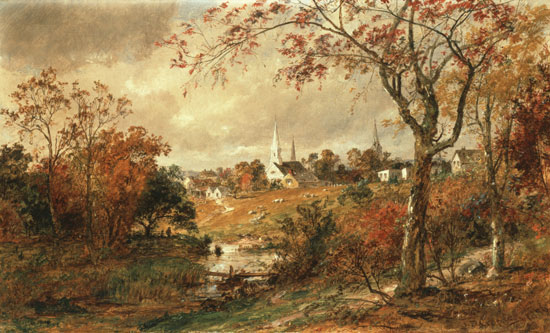  Autumn Landscape, Saugerties , Cropsey