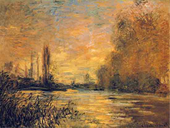Autumn, Seine at Argenteuil , Claude Monet
