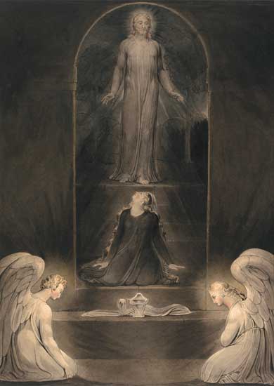 Mary Magdalen at the Sepulchre, William Blake 