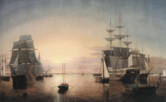 Boston Harbor at Sunset, Fitz Hugh Lane