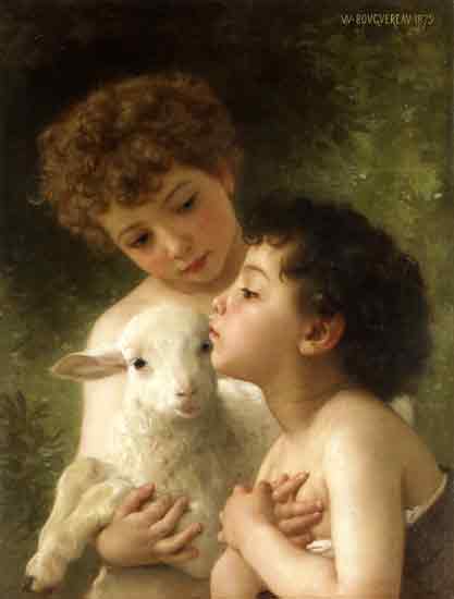 Children with a Lamb, William Bouguereau