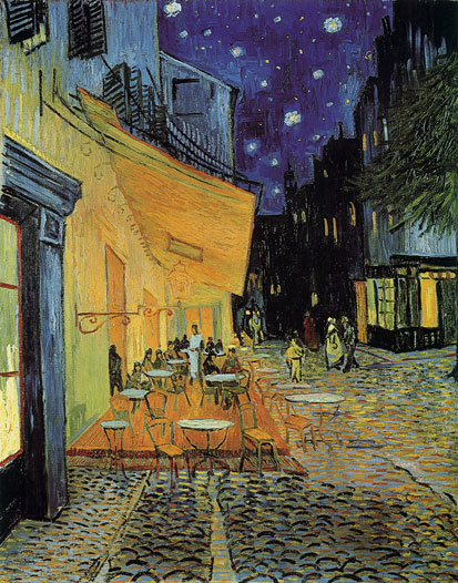 Cafe Terrace, Arles at Night, Vincent van Gogh