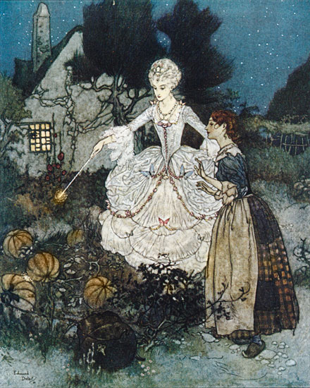 Cinderella's Fairy Godmother, Edmund Dulac