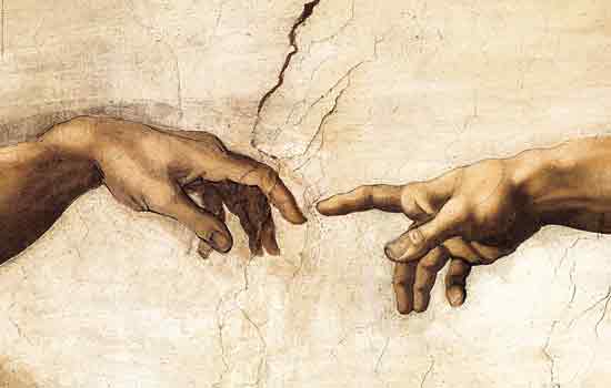 The Creation of Man (detail), Michaelangelo