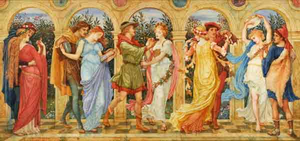 Dance of the Five Senses, Walter Crane