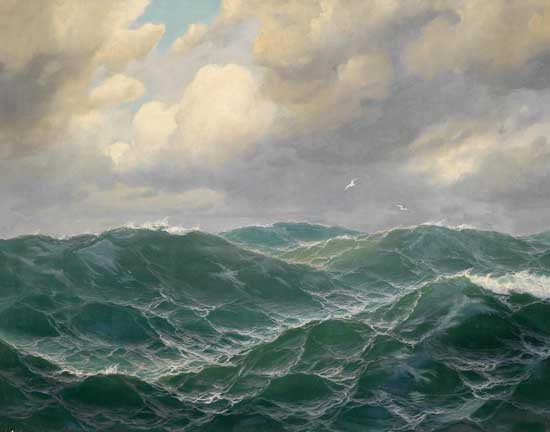 Stormy Sea,  Montague Dawson
