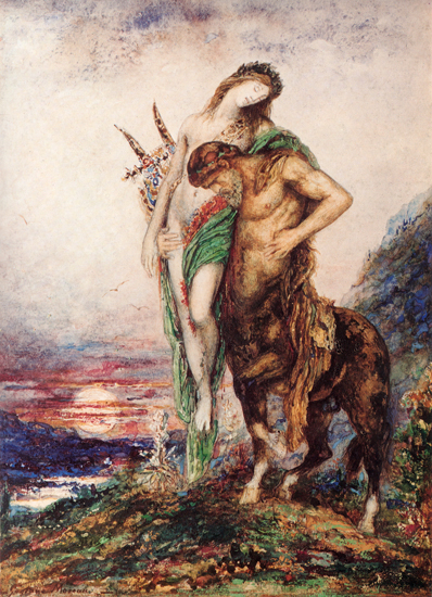 Dead Poet Borne by a Centaur, Gustave Moreau