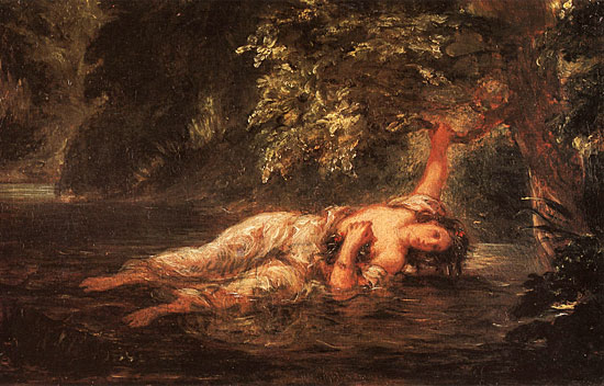 The Death of Ophelia, Delacroix