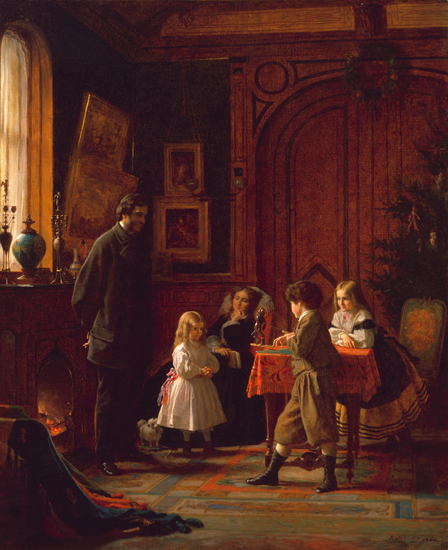 Christmas Time,  Eastman Johnson