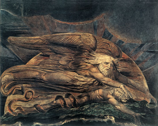 Elohim Creating Adam, William Blake 