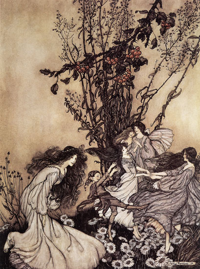 Fairies Dancing,  Arthur Rackham