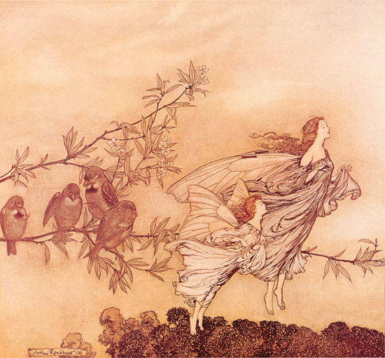 Fairies in the Spring,  Arthur Rackham