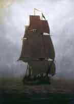 Caspar David Friedrich 
A Sailing Ship