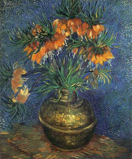 Fritillaries in a Copper Vase, Vincent van Gogh