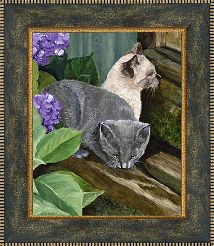 Kittens,Joyce GibsonGioft size, framed