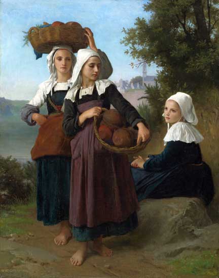 Girls of Fouesnant,
 William Bouguereau