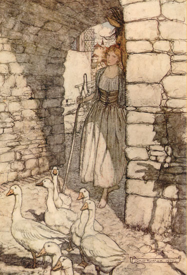 The Goose Girl,  Arthur Rackham
