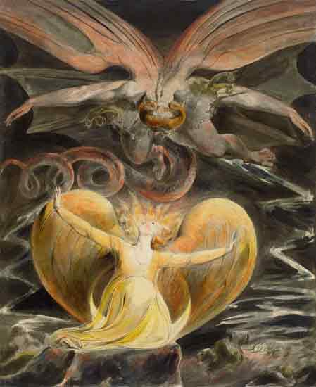 The Great Red Dragon and the Woman Clothed in the Sun, William Blake 