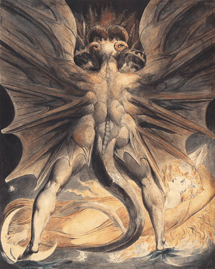 The Great Red Dragon and the Woman Clothed in the Sun, William Blake 