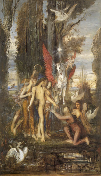 Hesiod an His Muses, Gustave Moreau
