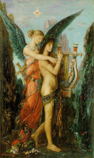 Hesiod an His Muse, Gustave Moreau