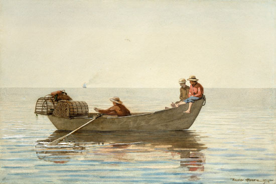 Three Boys in a Dory, Winslow Homer