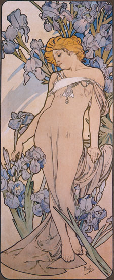 Iris, Alphonse Mucha 