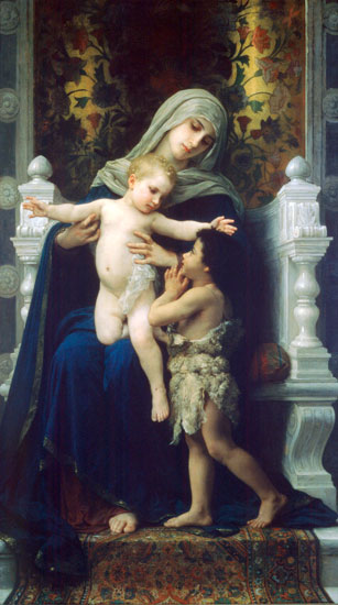 Jesus and John the Baptist, William Bouguereau