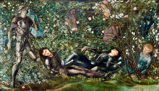 Knights and the Briar Rose, Edward Burne-Jones