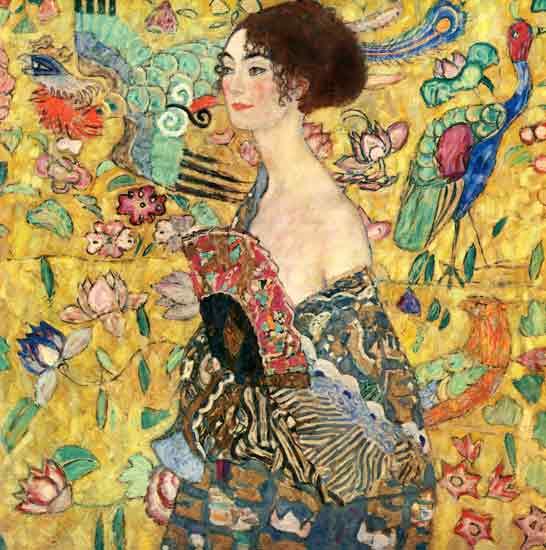 Lady with a Fan, Klimt