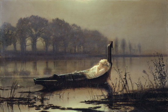 The Lady of Shalott. John Atkinson Grimshaw