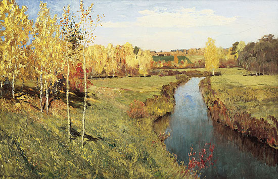 Golden Autumn, Isaac Levitan 