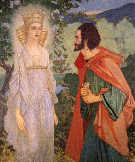 Merlin and the Fairie Queen, John Duncan
