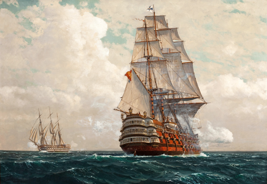 Ship at Sea, Michael Zeno Diemer