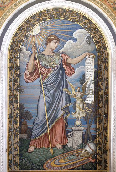 Minerva
(print of mosaic), Elihu Vedder