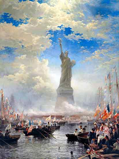 Commerce of Nations Rendering Homage to Liberty , Edward Moran