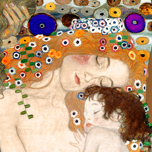 Mother and Child (detail), Klimt
