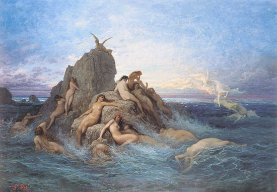 Naiads of the Sea, Gustave Doré