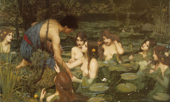 Hylas and the Nymphs, John William Waterhouse
Print on canvas