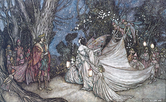 Oberon and Titania,  Arthur Rackham