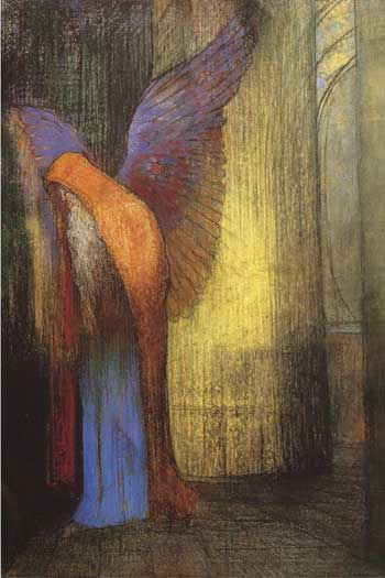 Old Man with Wings and a Beard, Redon